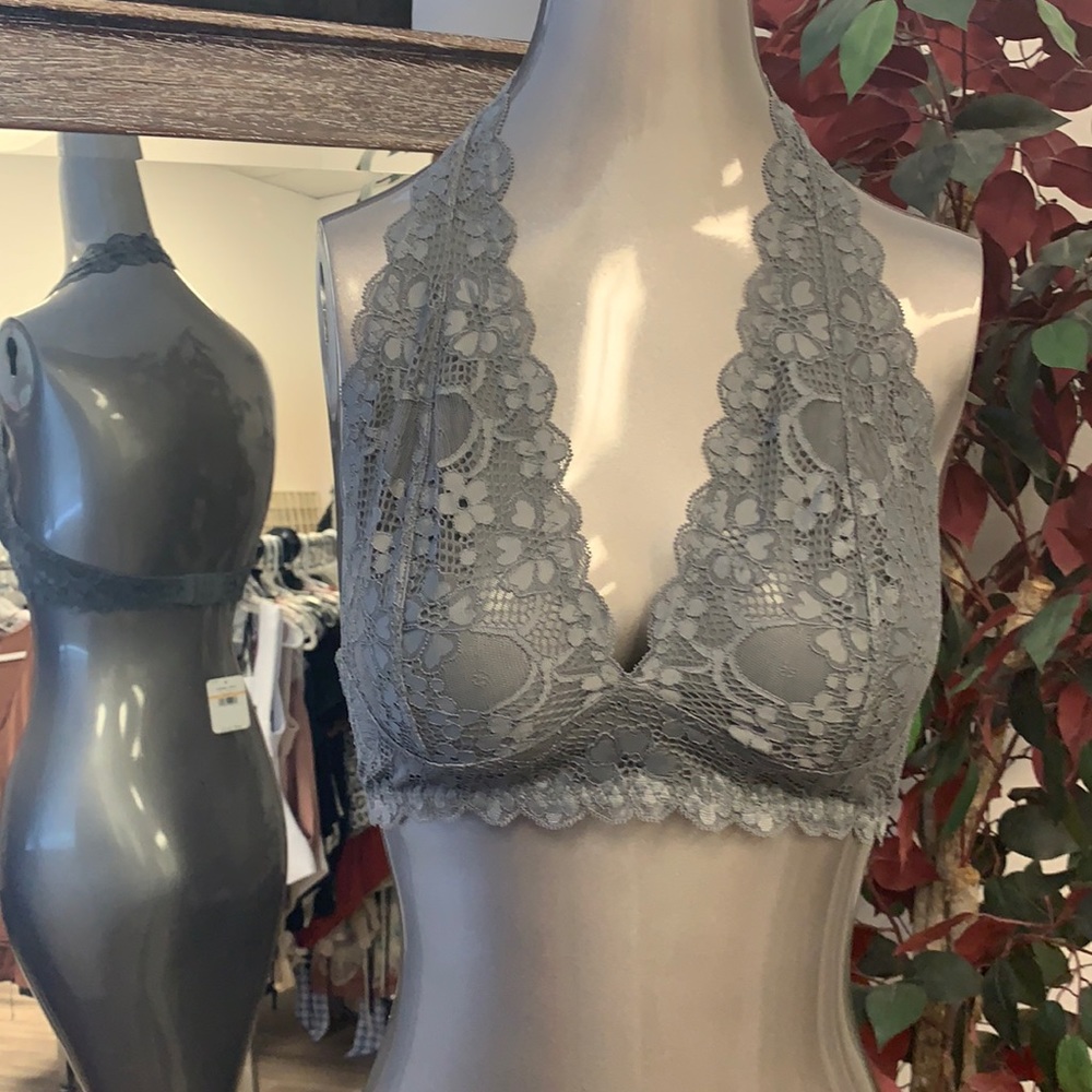 NWT NWOT Free People Galloon Lace Halter Bralette